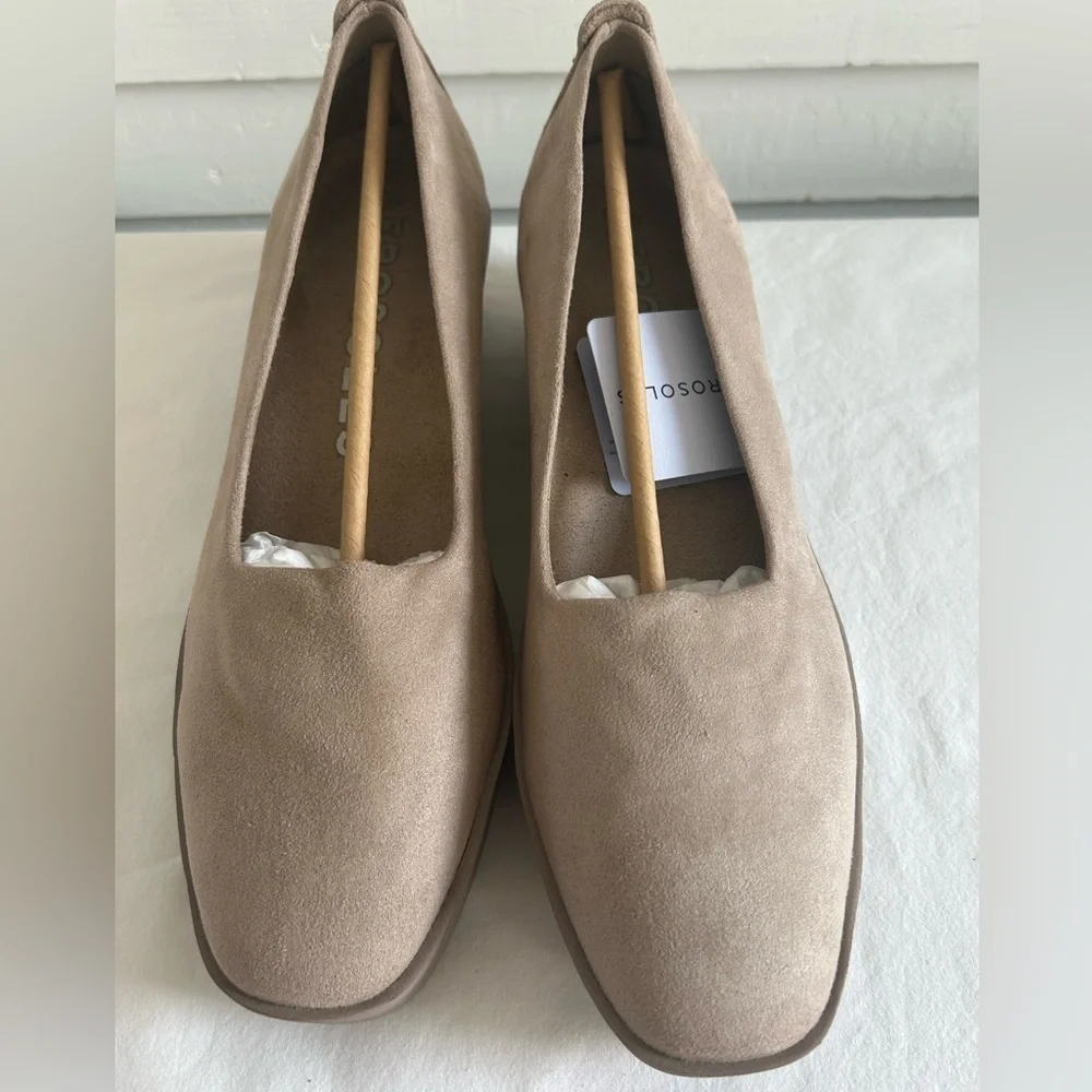 AEROSOLES Taupe Cowley Casual Wedge Slip-on Shoes Sz‎ 10